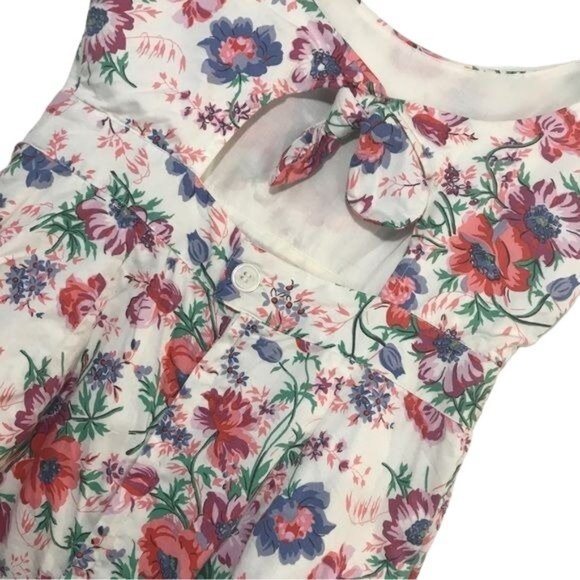 JACK WILLS Fabulously British 100% Cotton Floral Garden Cottagecore Mini Dress - Picture 9 of 11